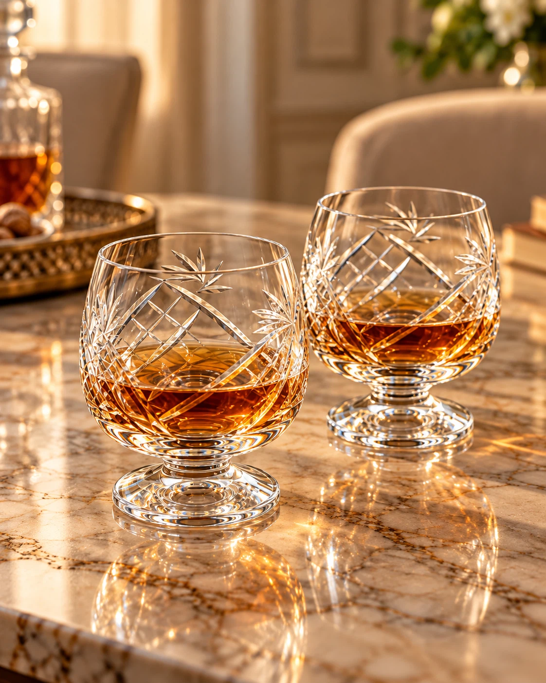 Set of 7 Crystal Brandy Snifters - photo 2