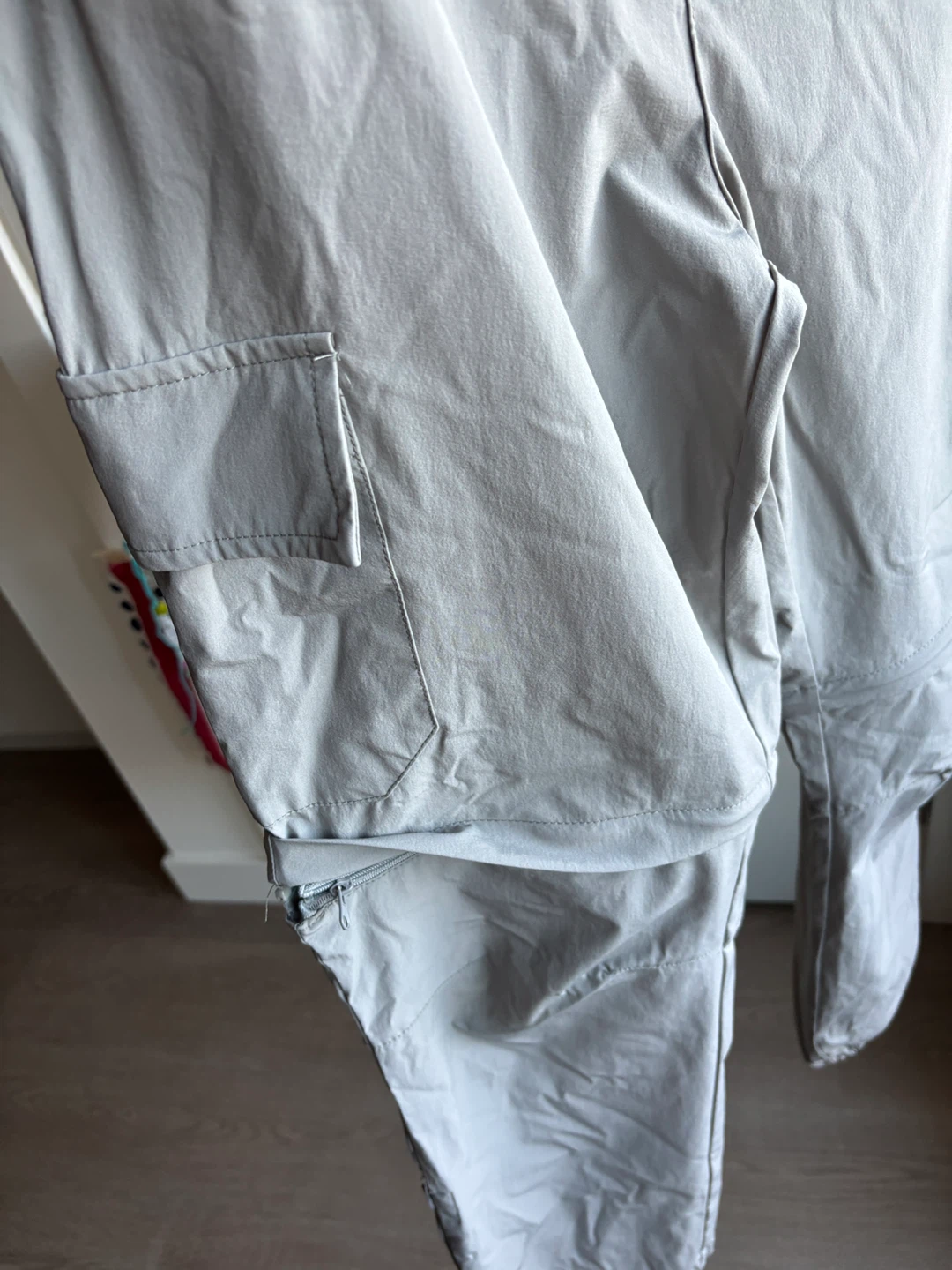 Grey Convertible Cargo Pants - Size Medium - photo 2