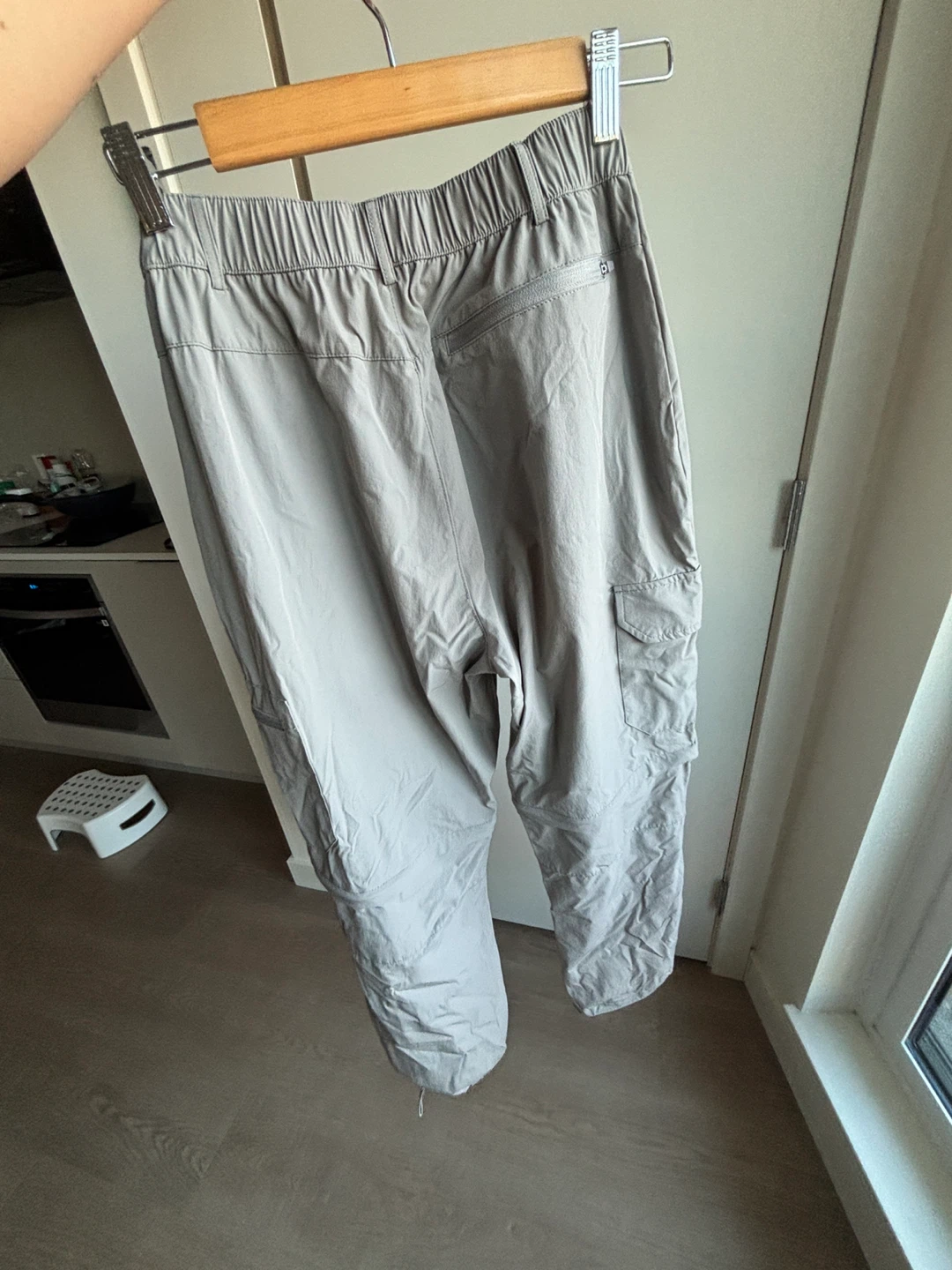 Grey Convertible Cargo Pants - Size Medium - photo 3