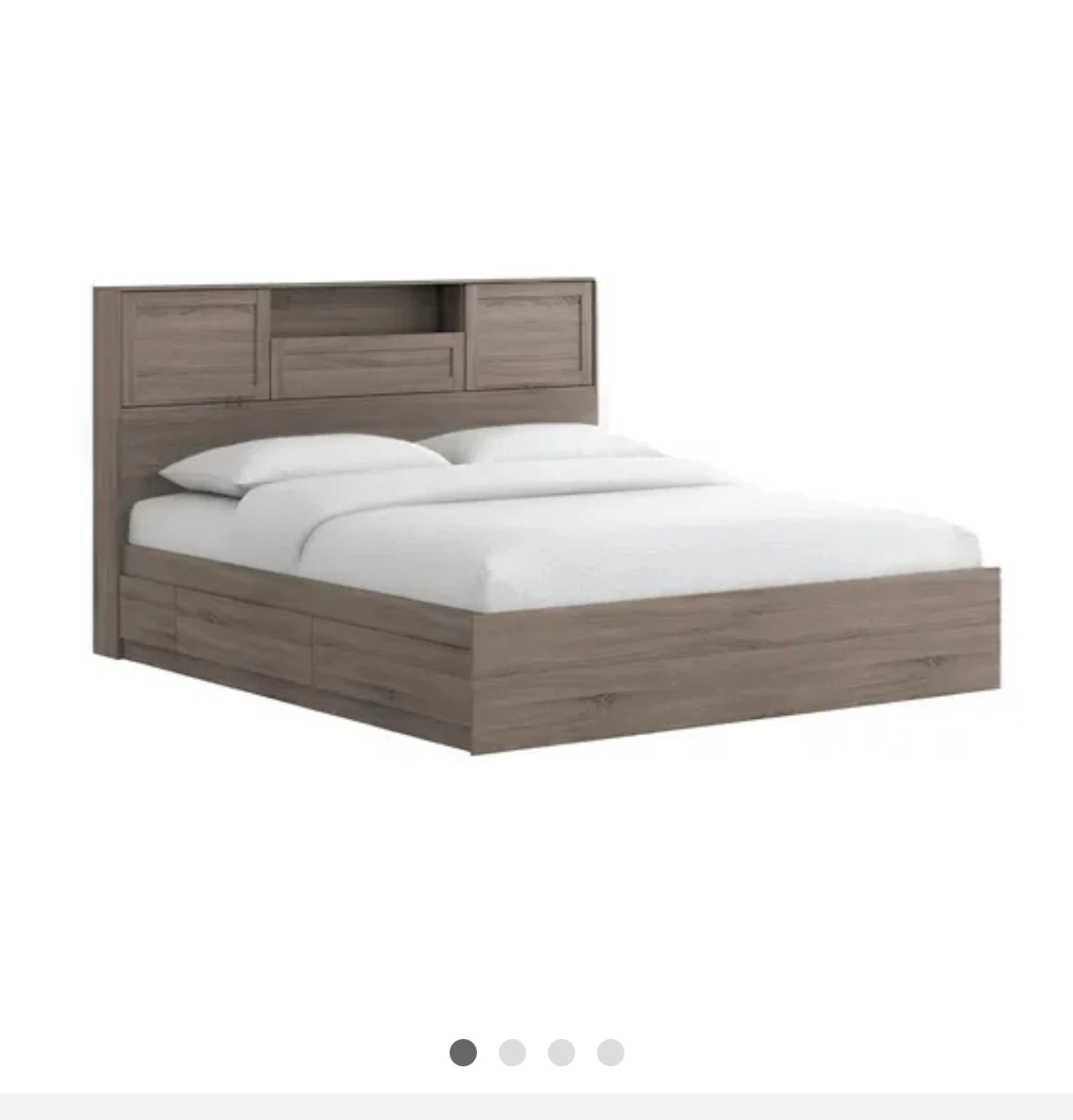 Queen Size Storage Bed with Headboard