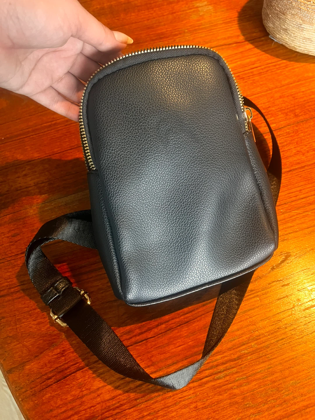 Black crossbody bag