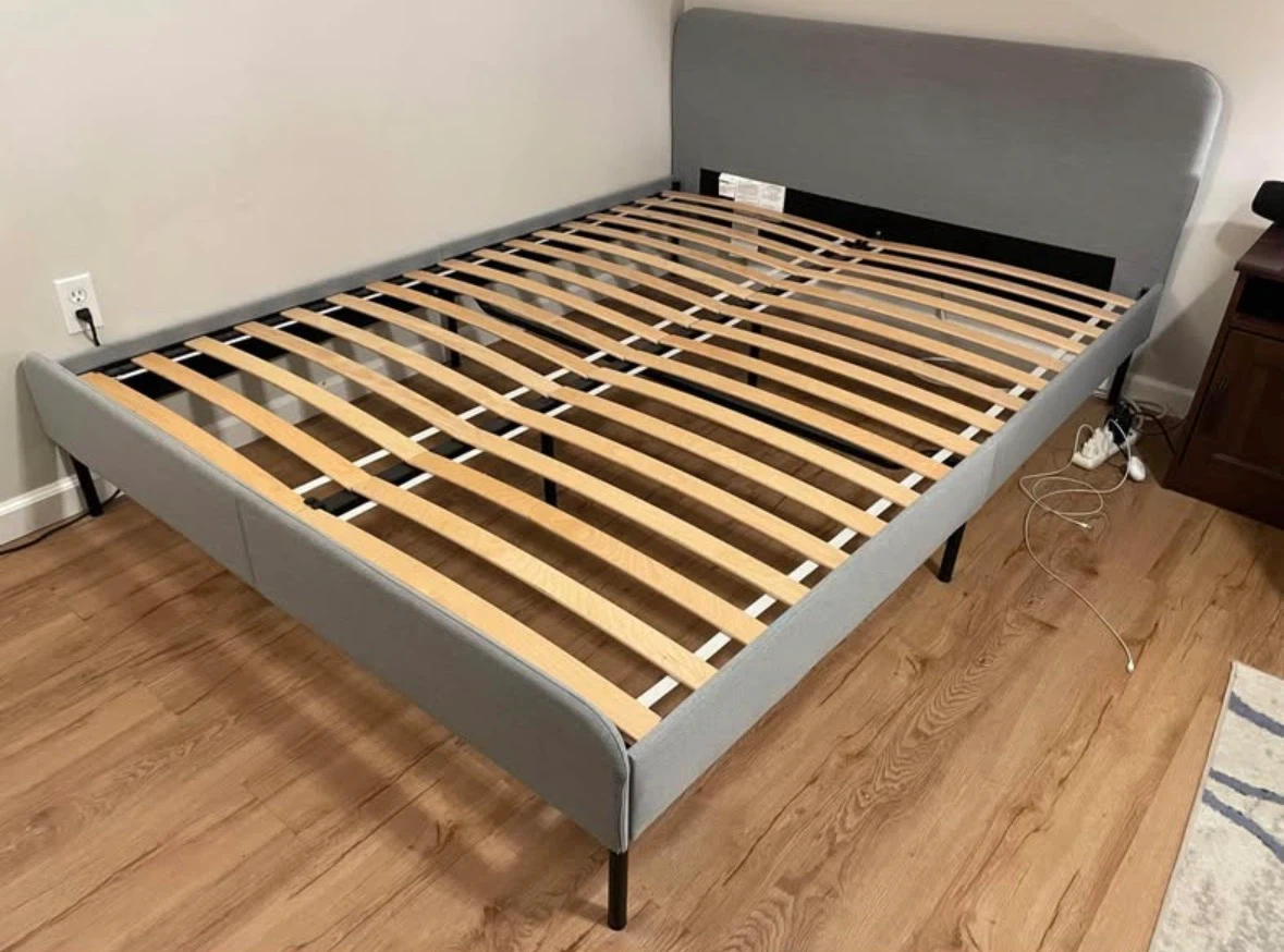IKEA Queen Size Bed Frame w/ Luroy Slats
