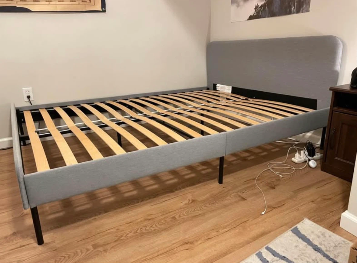 IKEA Queen Size Bed Frame w/ Luroy Slats - photo 2