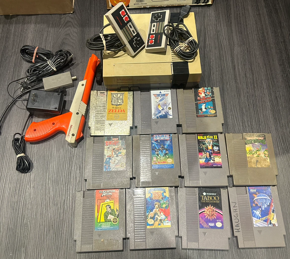 Nintendo Entertainment System Console with 11 Games