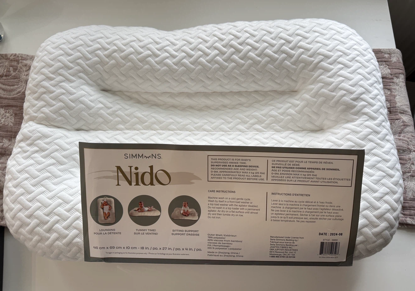 Baby Lounger – Simmons Nido, White