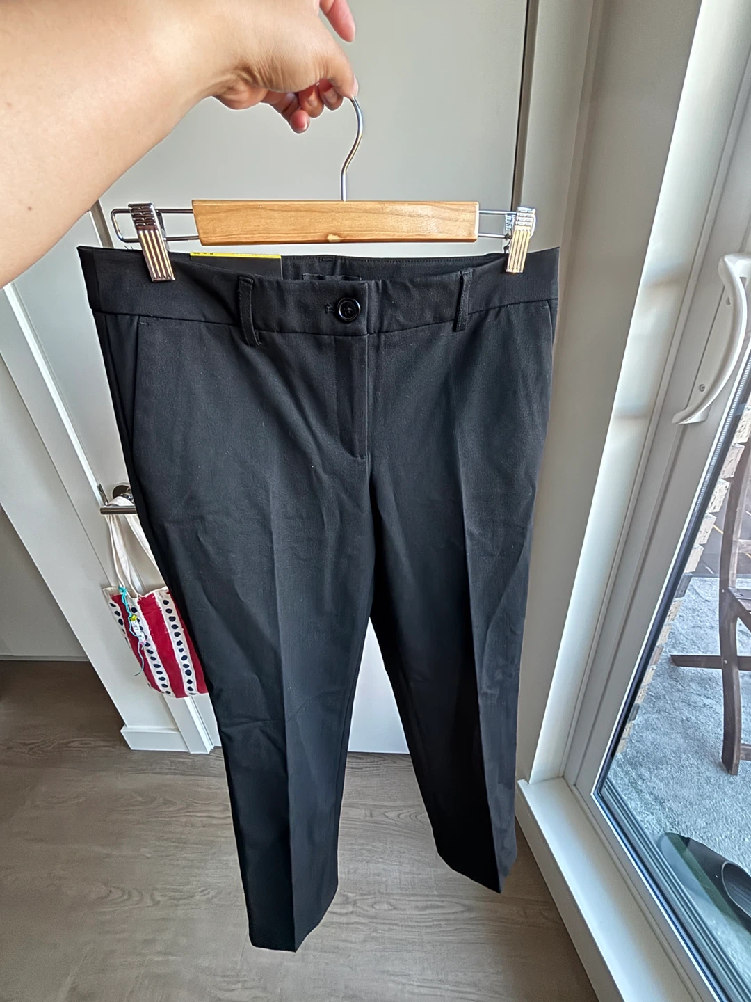 Hilary Radley Black Straight Leg Pants