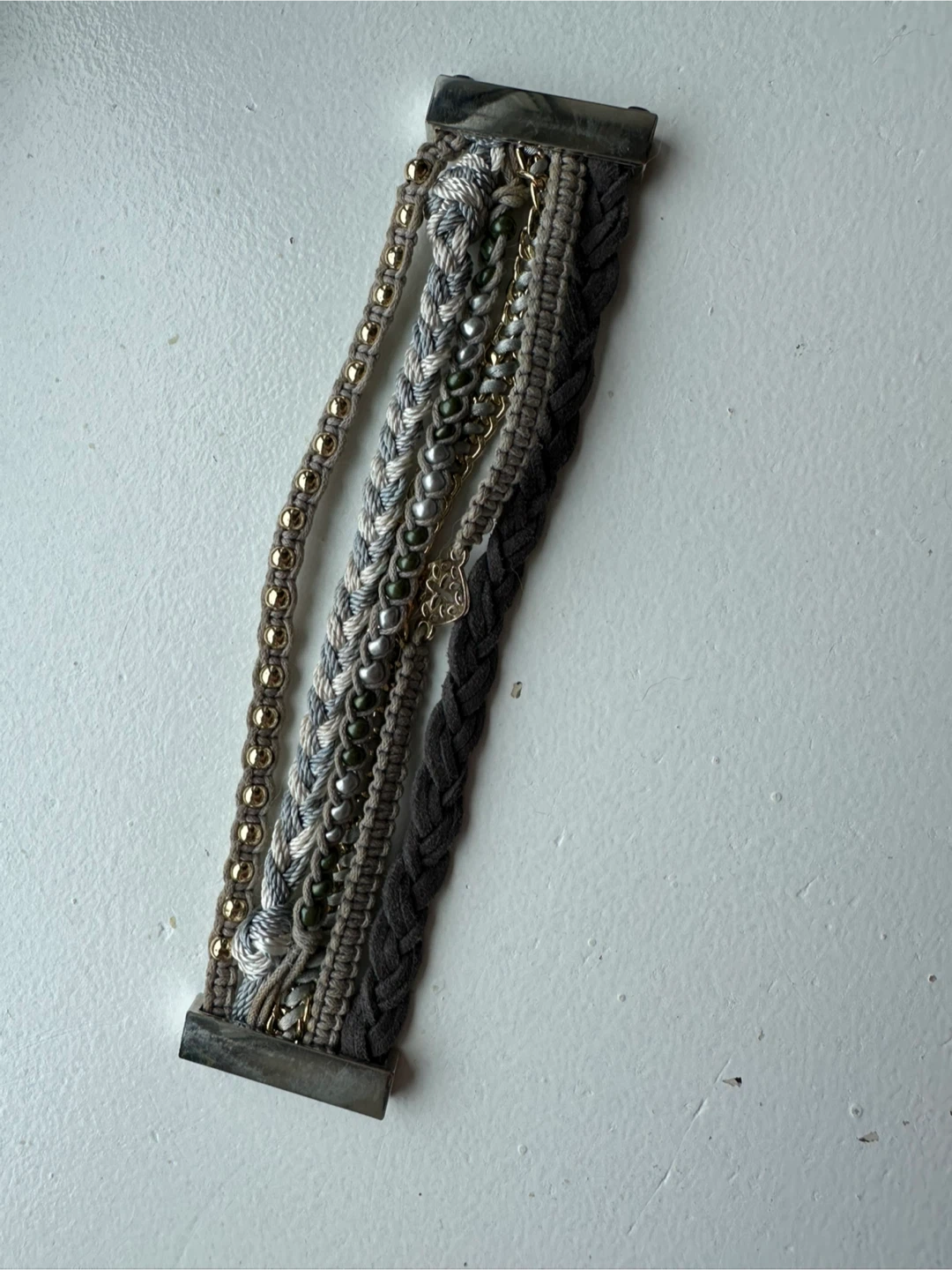 Magnetic woven and beaded bracelet - photo 2