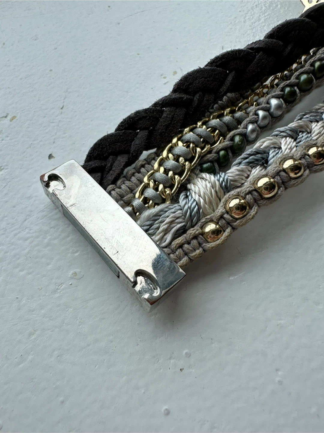 Magnetic woven and beaded bracelet - photo 3