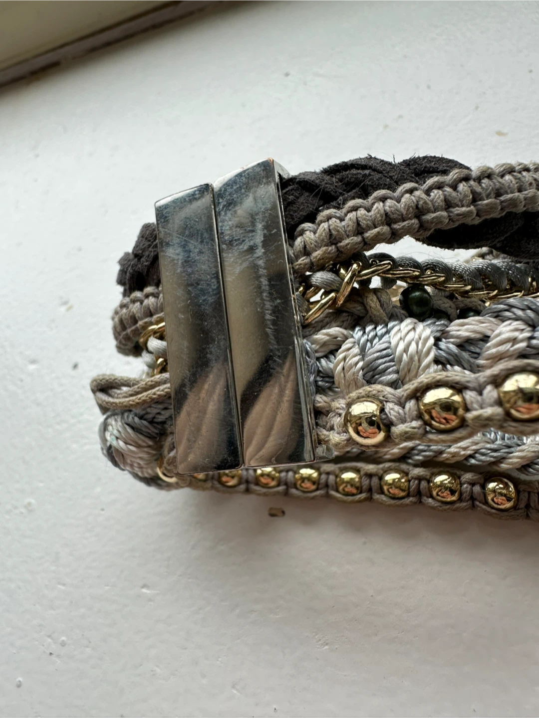 Magnetic woven and beaded bracelet - photo 5
