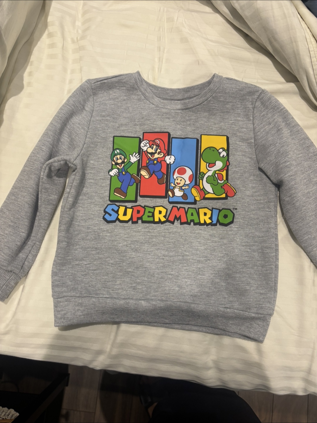 Super Mario 4t Grey Crewneck Sweater - photo 2