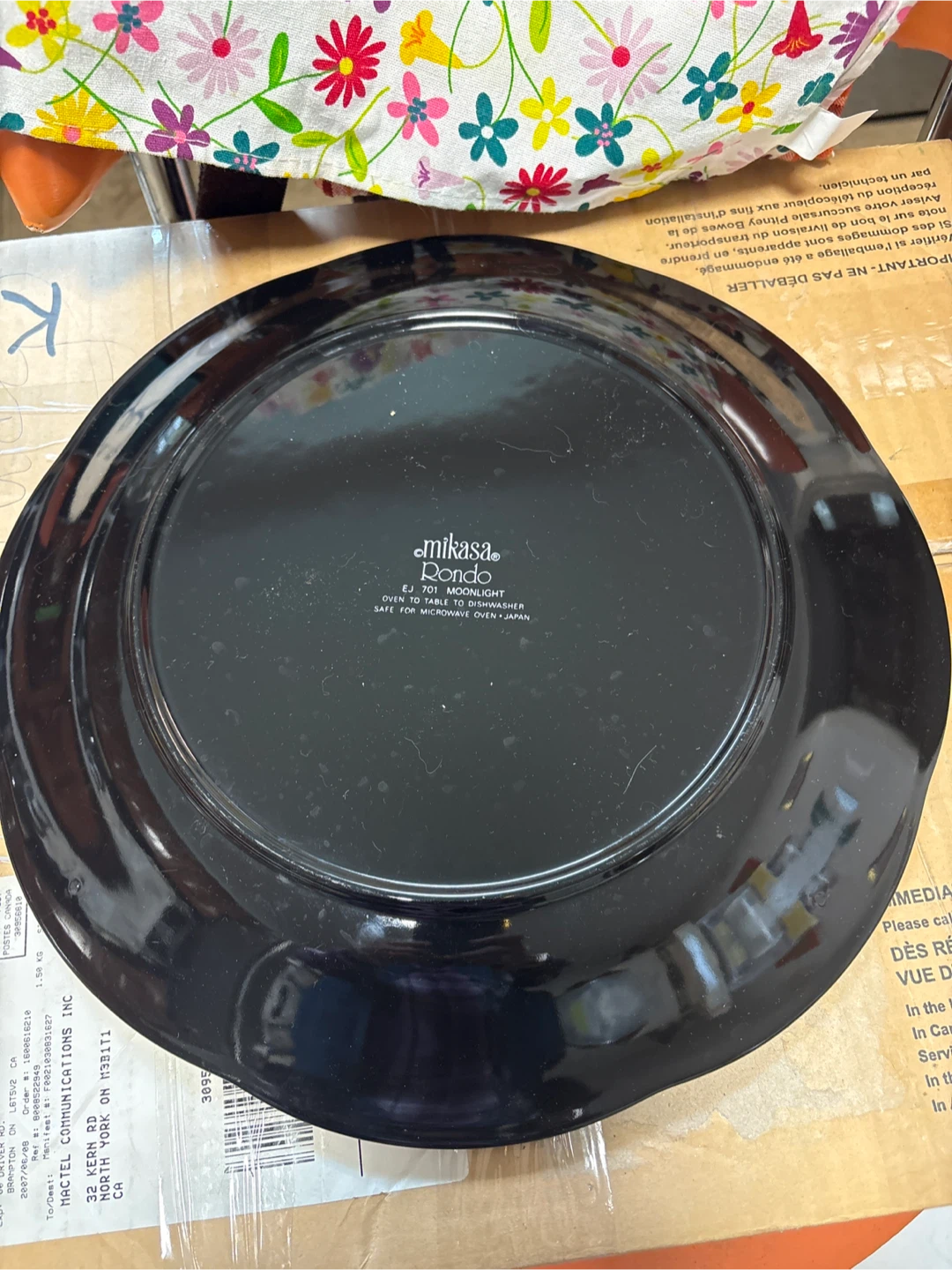 Mikasa Rondo Moonlight Black Dinner Plate - photo 2