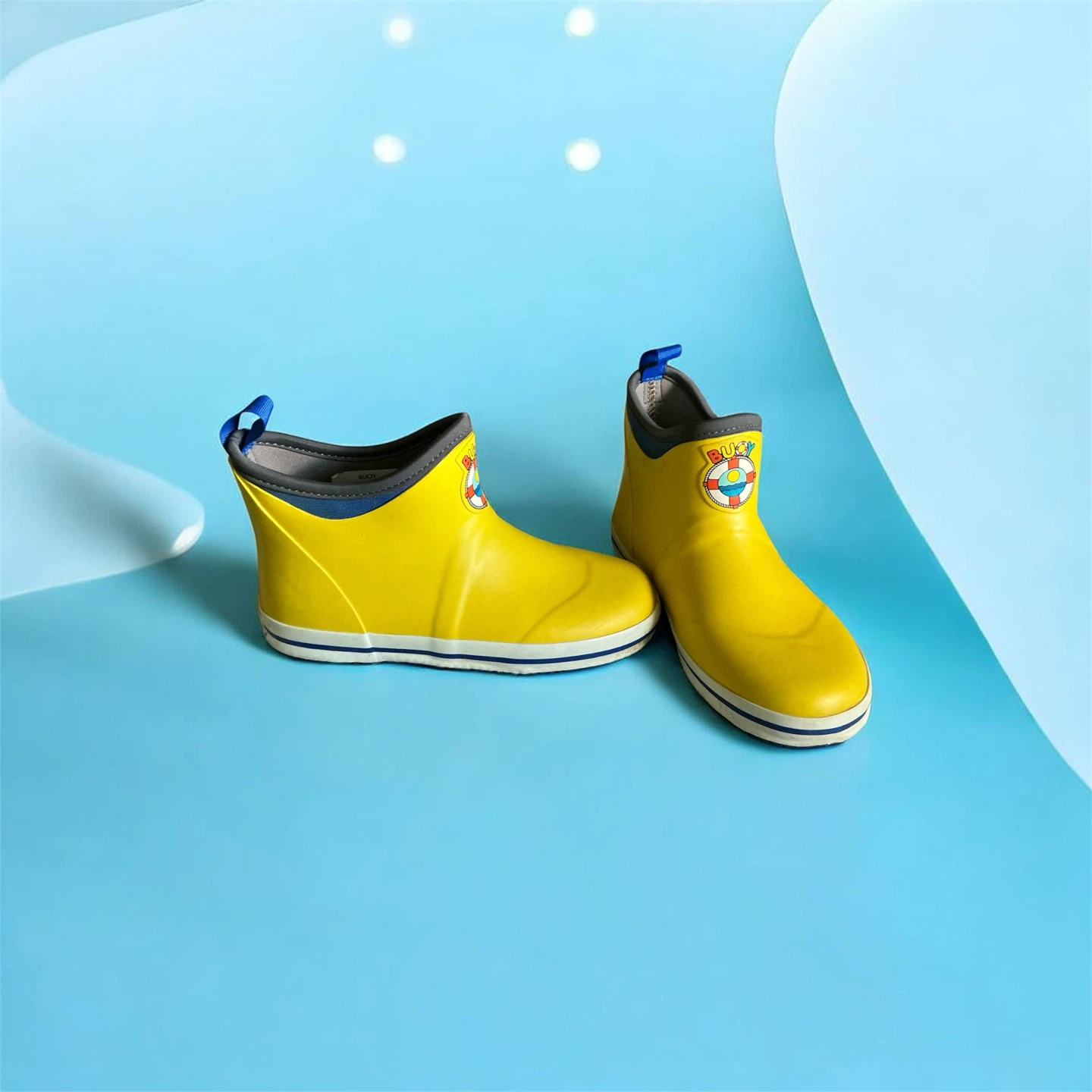 Buoy yellow rain boots