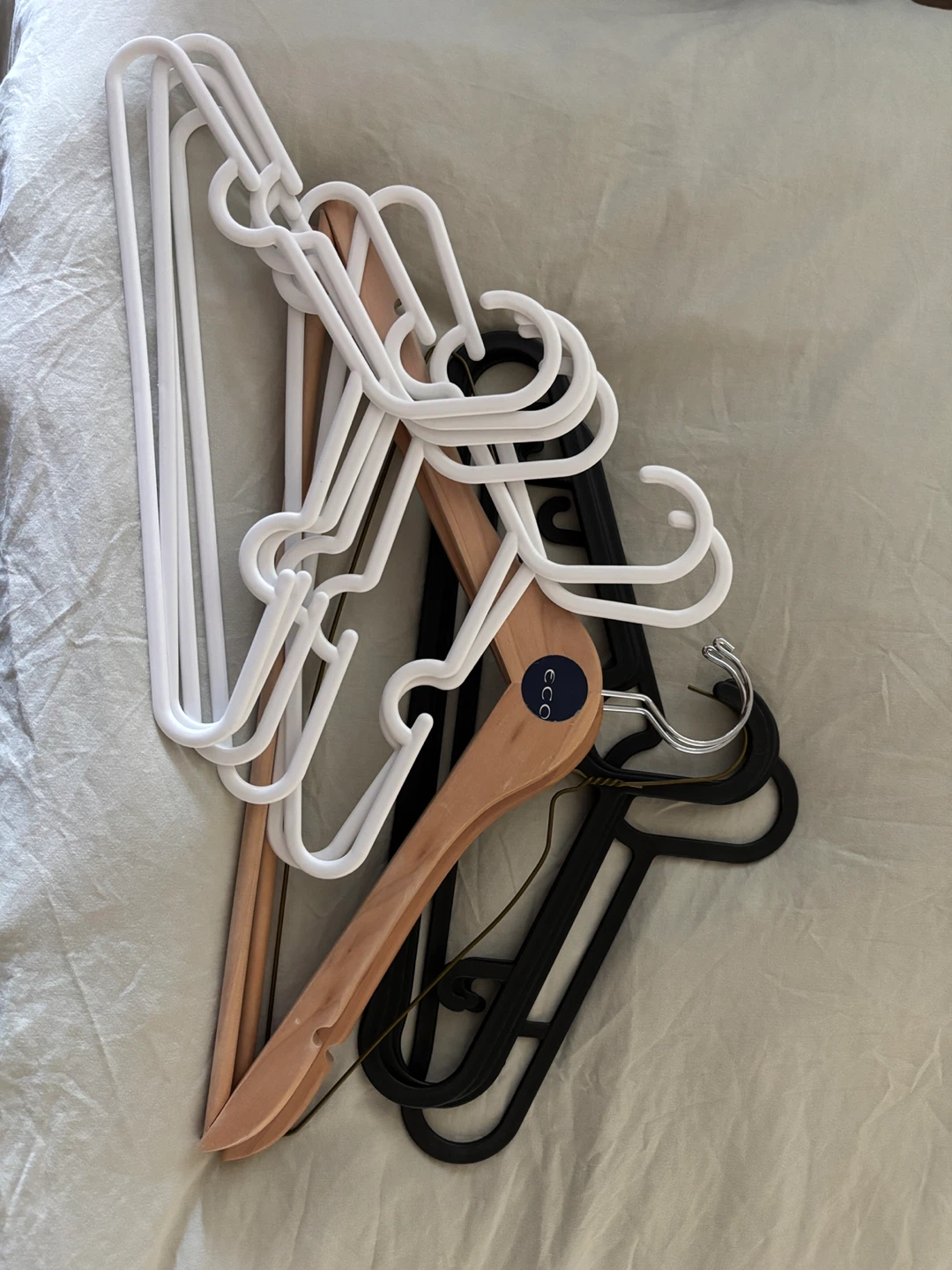 Assorted Mix of Clothes Hangers