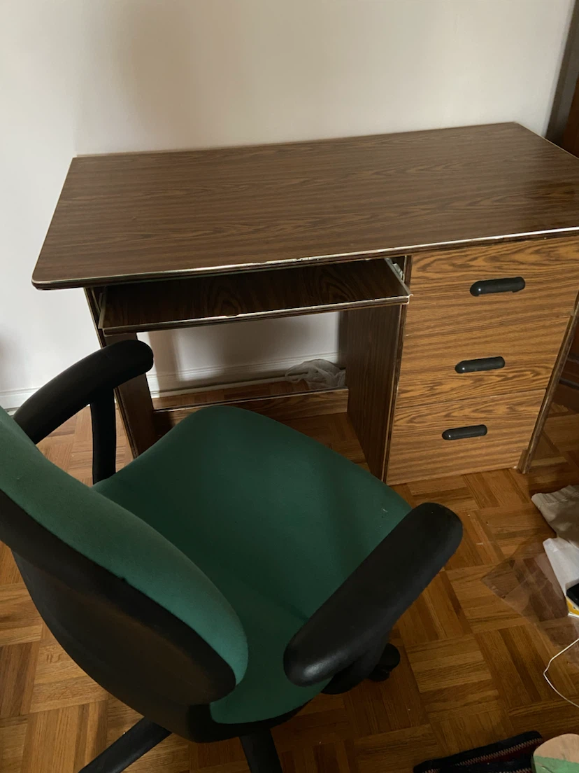 Student desk and chair