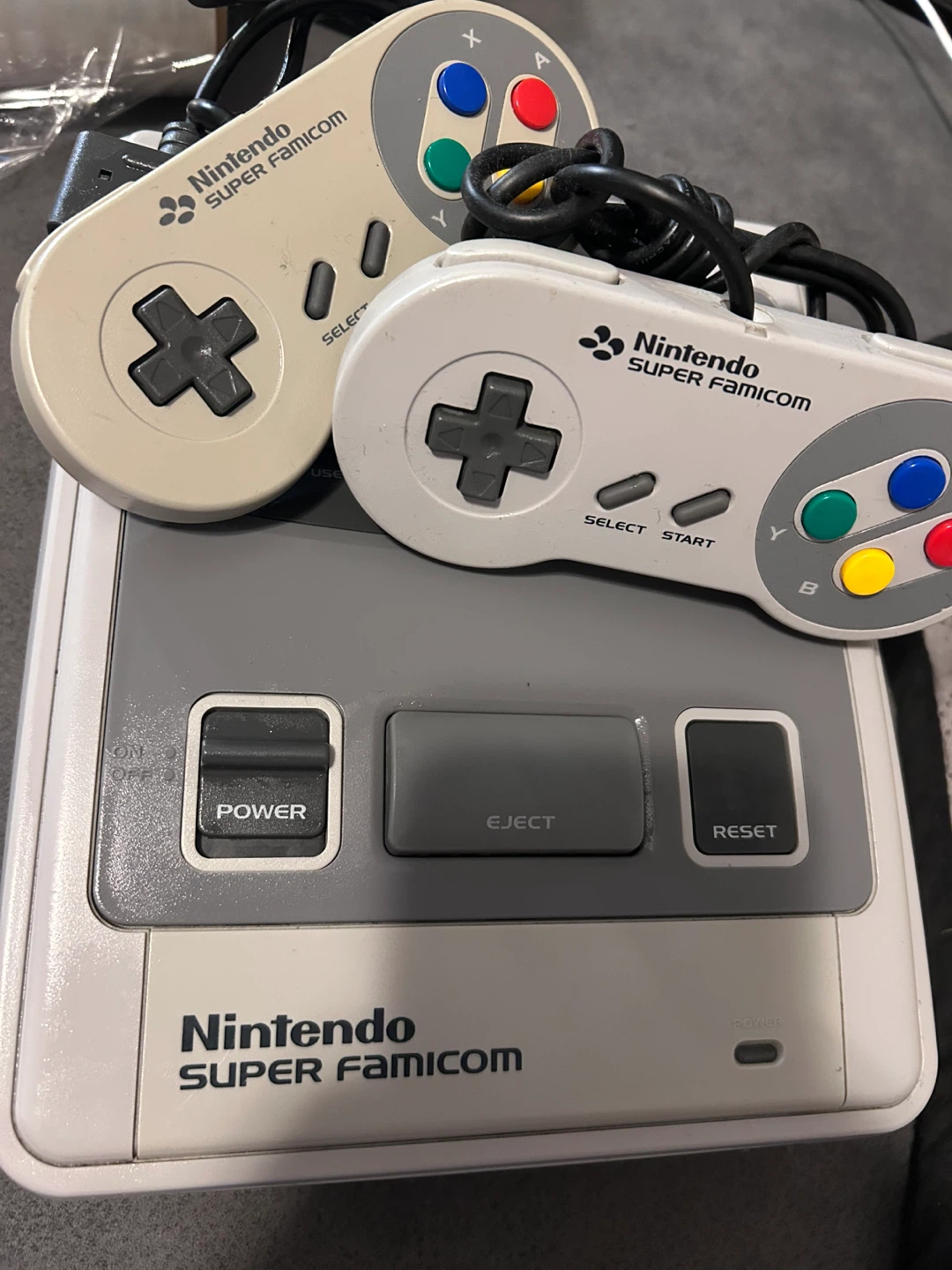 Nintendo Super Famicom with Two Controllers