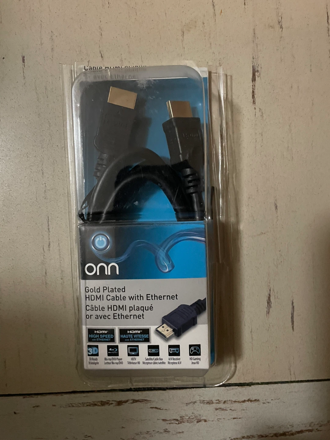 Onn Gold Plated HDMI Cable with Ethernet