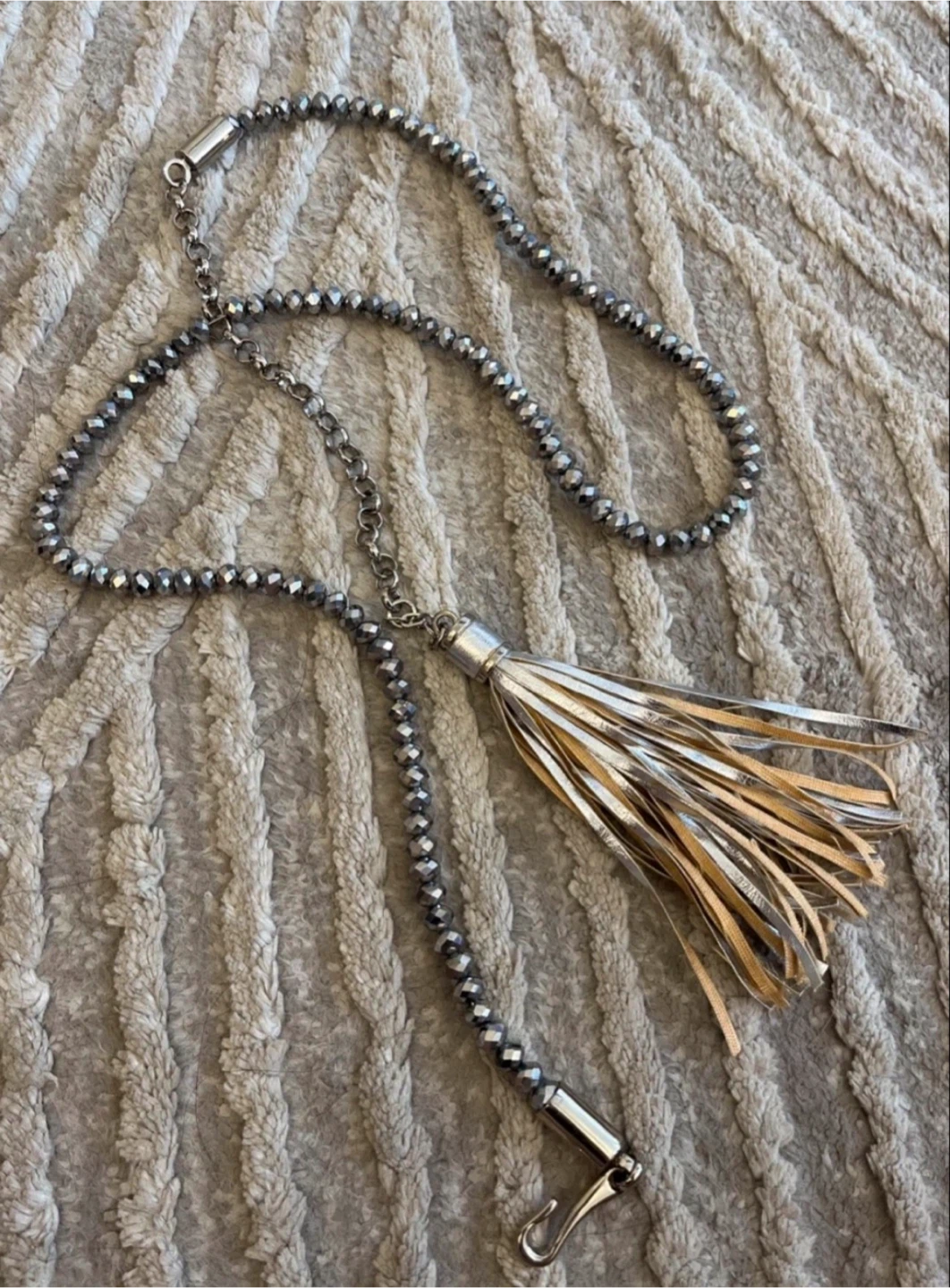Beaded Tassel belt