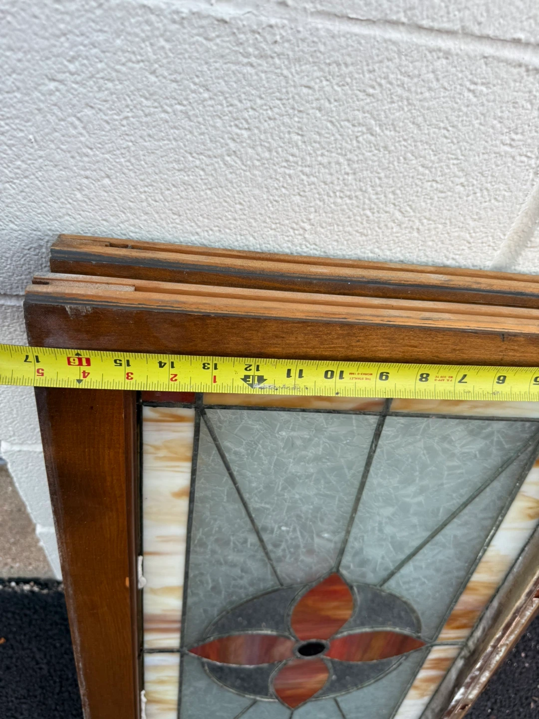 Vintage Leaded Stained Glass Window Architectural Salvage - photo 4