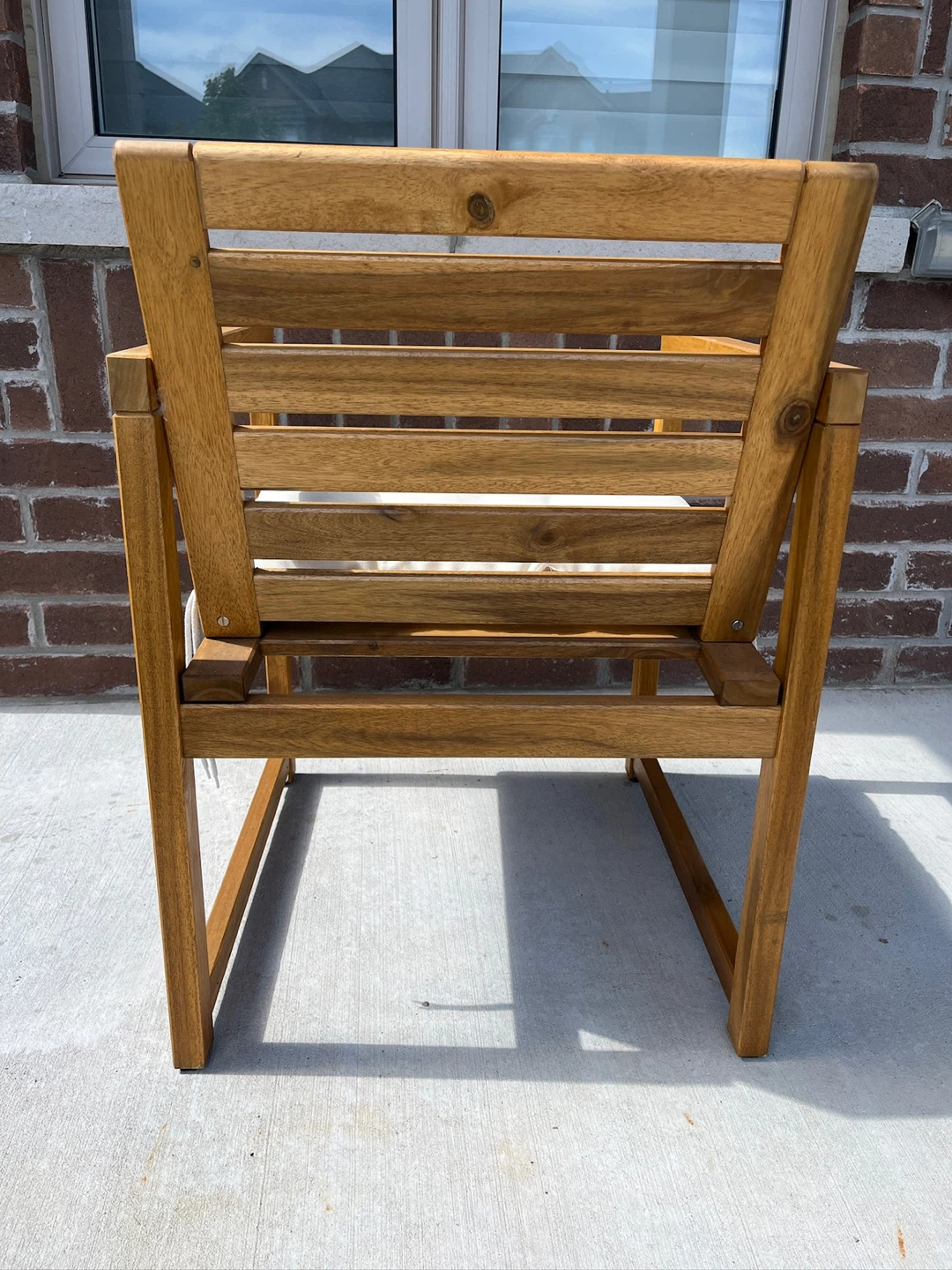 IKEA Chair with White Cushion - photo 3