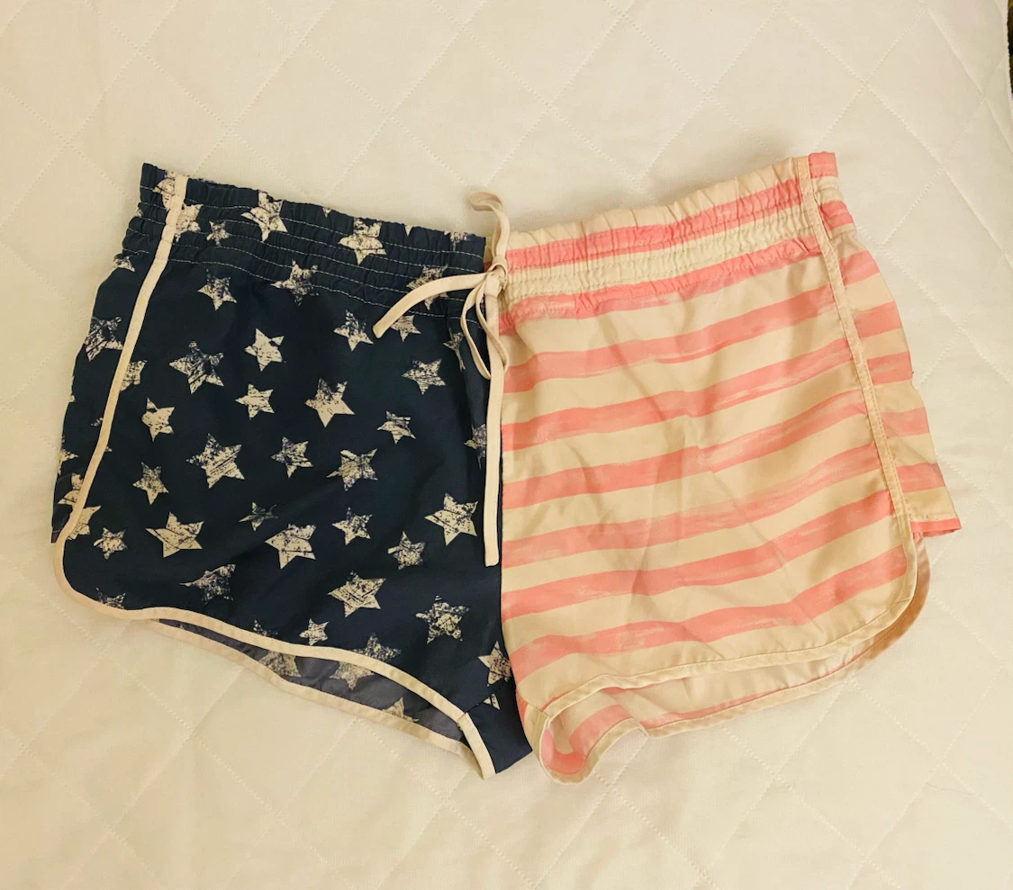 American Flag Print Athletic Shorts - photo 2