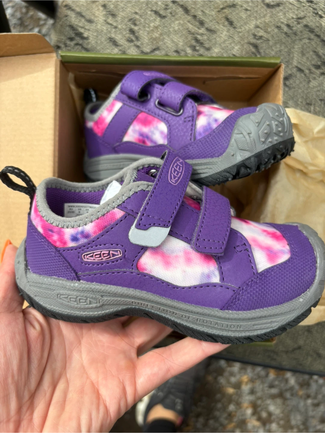 KEEN Kids Shoes Purple Tie-Dye New in Box
