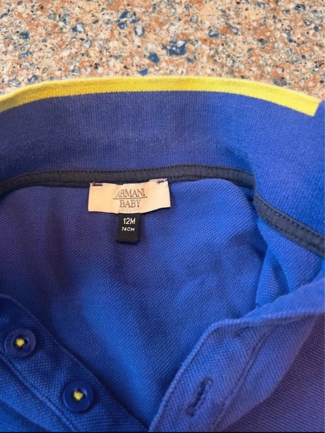 Original and authentic Armani Baby Blue Polo Shirt 12M - photo 2