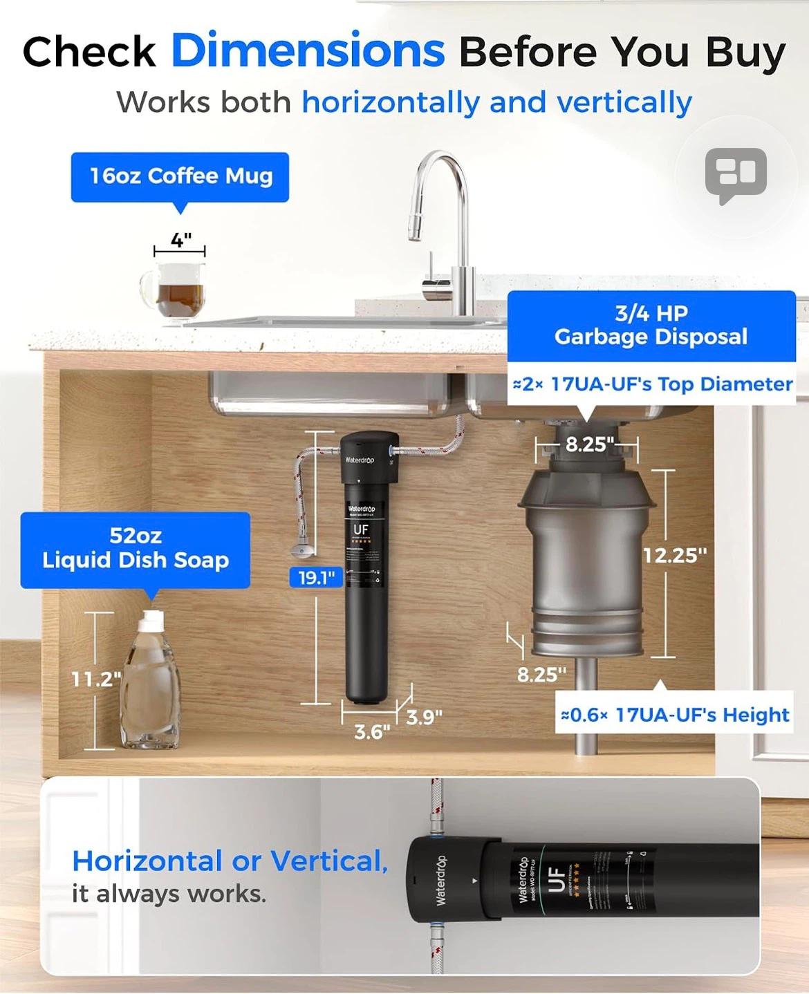 Waterdrop WD-17UA-UF Under Sink Water Filter - photo 5
