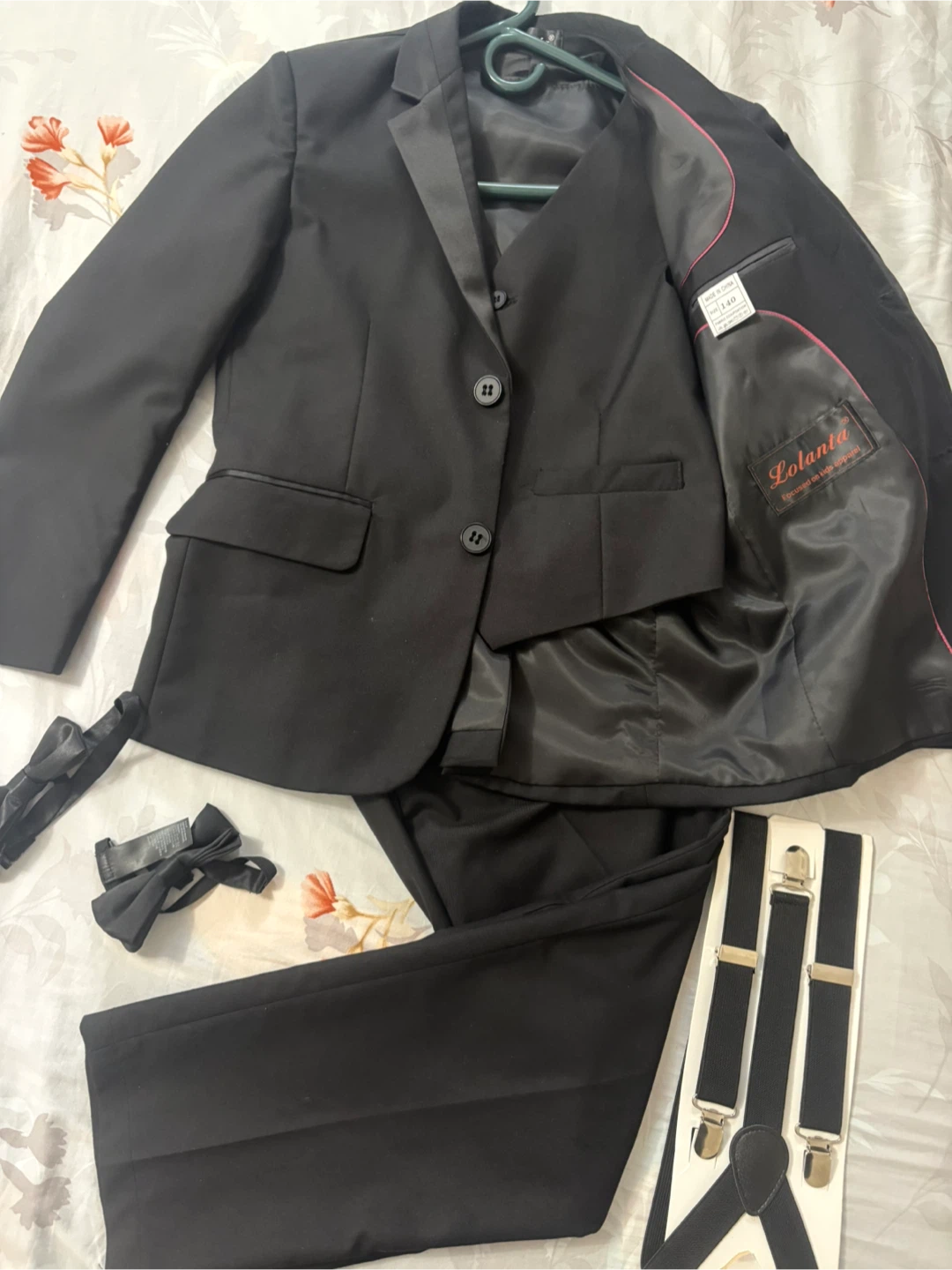 Lolanta Kids (8-10) Black Suit Set ( like new)