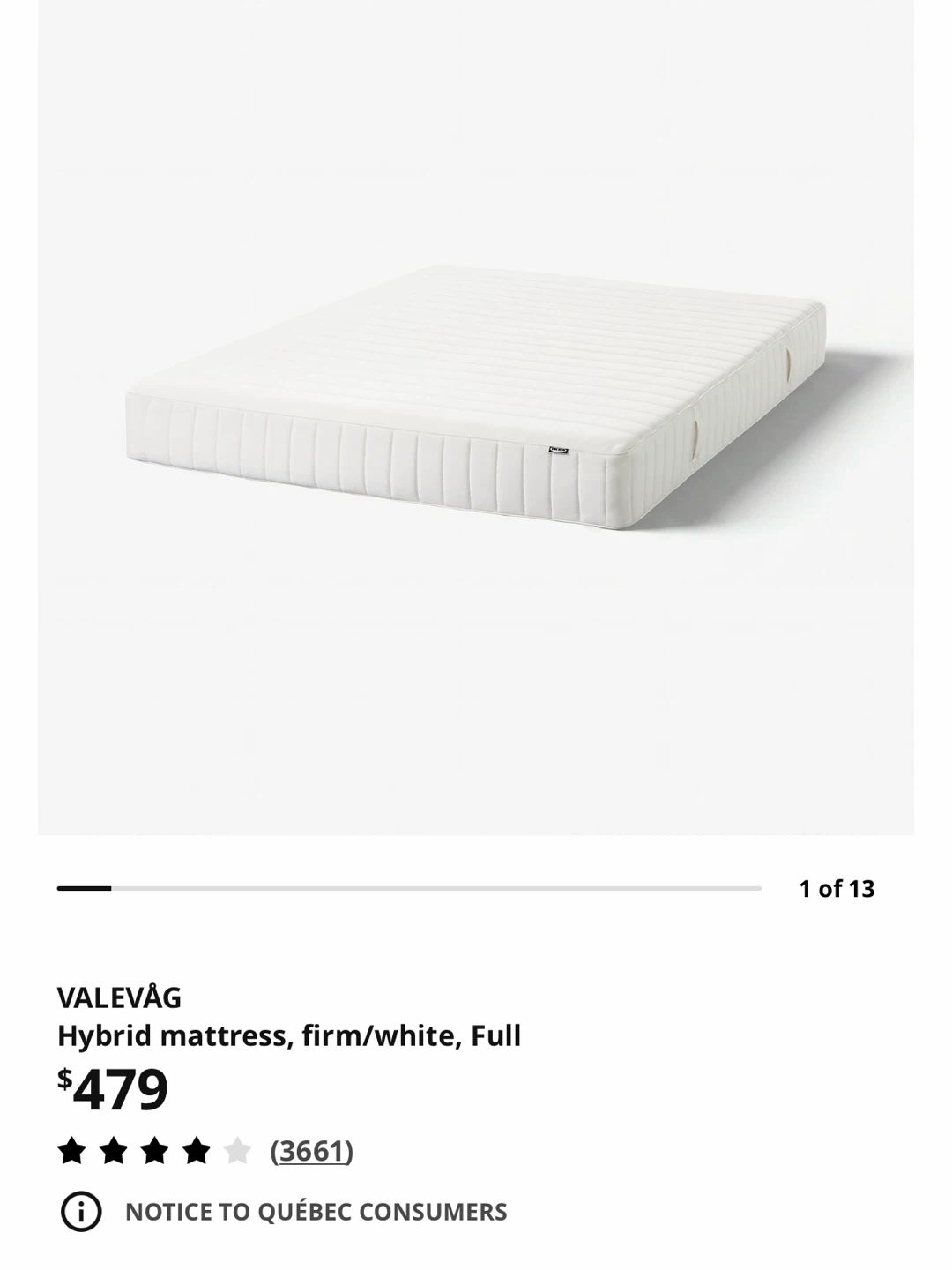 IKEA Full Size Mattress - photo 5