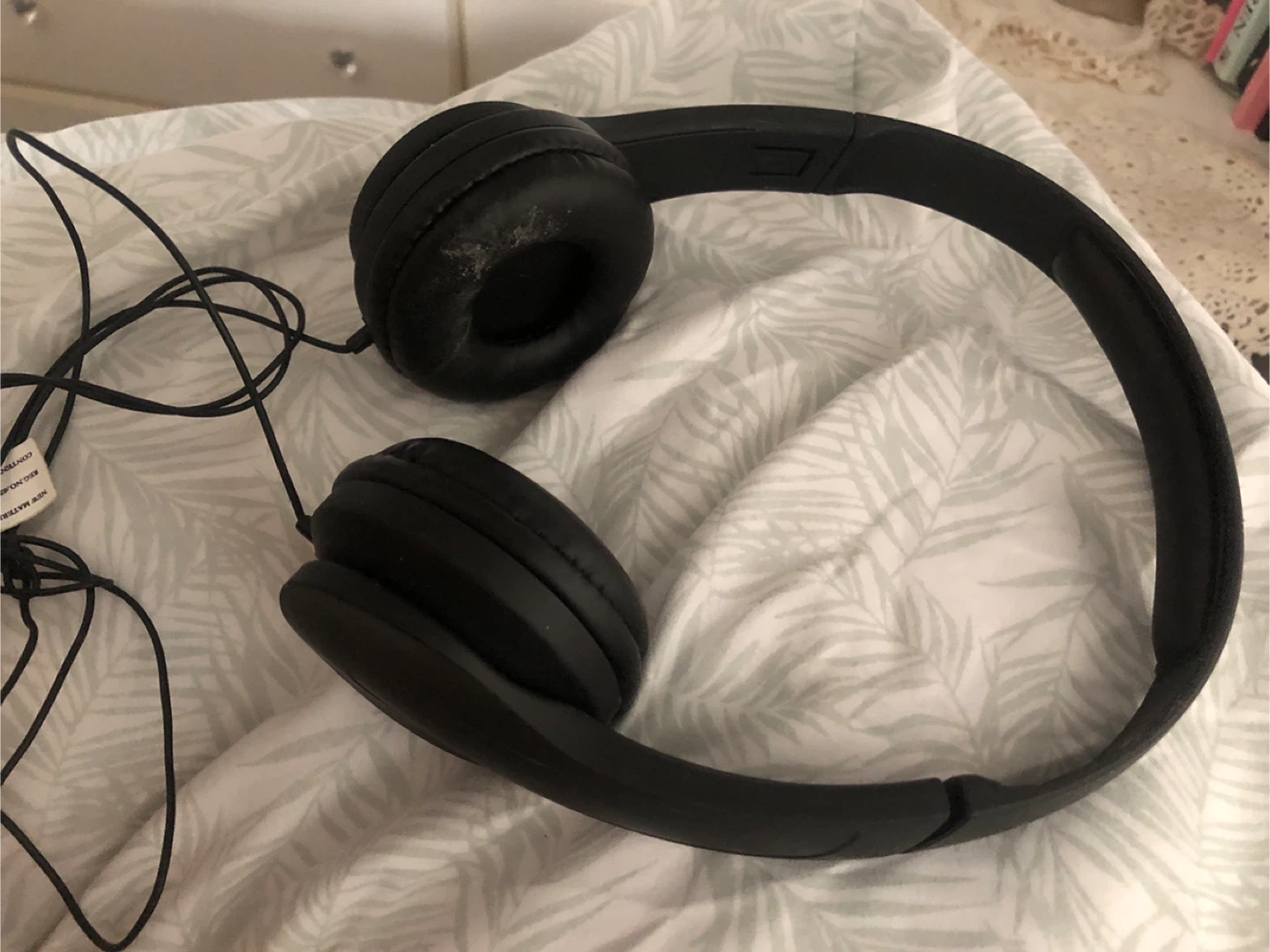 Kids Black Wired Headphones