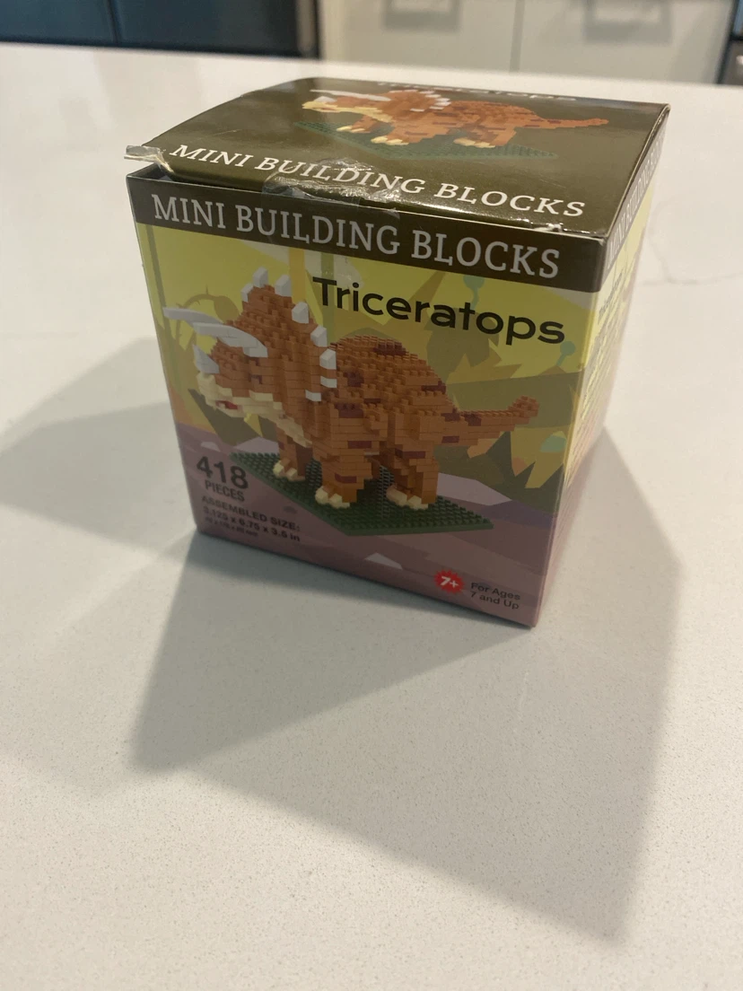 Triceratops Mini Building Blocks Set