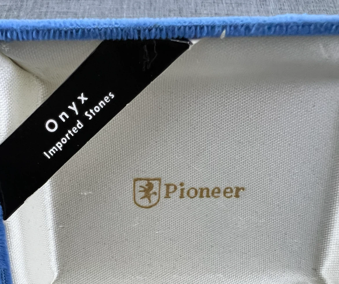 Vintage Pioneer Black Onyx Cufflink & Tuxedo Stud Set - photo 5