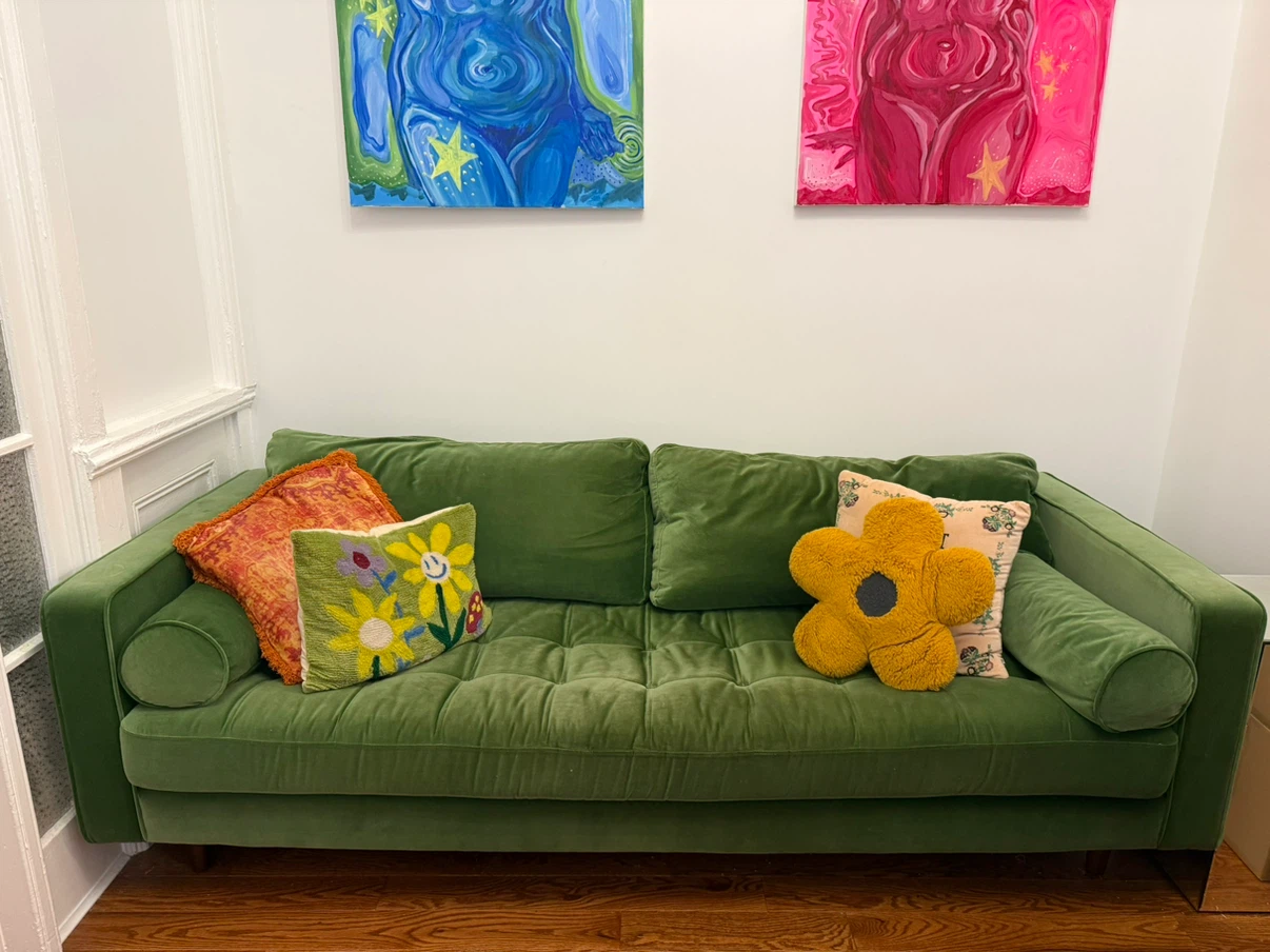 Article Green Velvet Sofa
