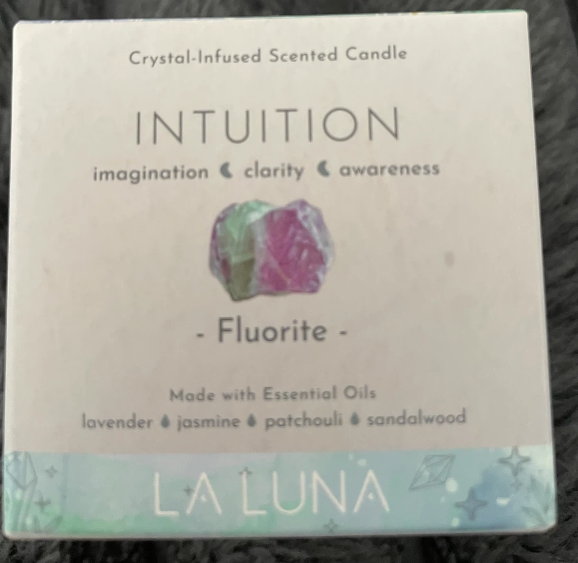 La Luna Intuition Crystal-Infused Scented Candle