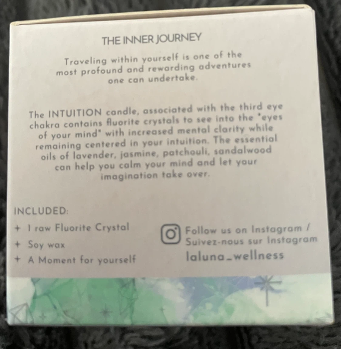 La Luna Intuition Crystal-Infused Scented Candle - photo 2