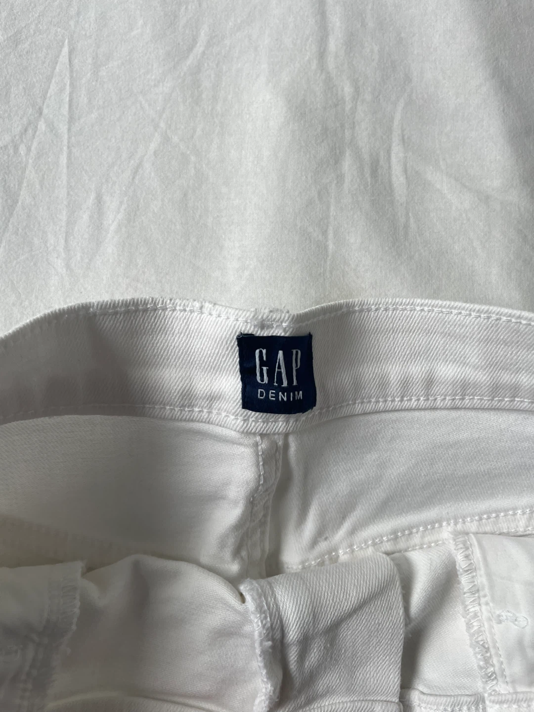 Gap White Denim Distressed Skirt - photo 2