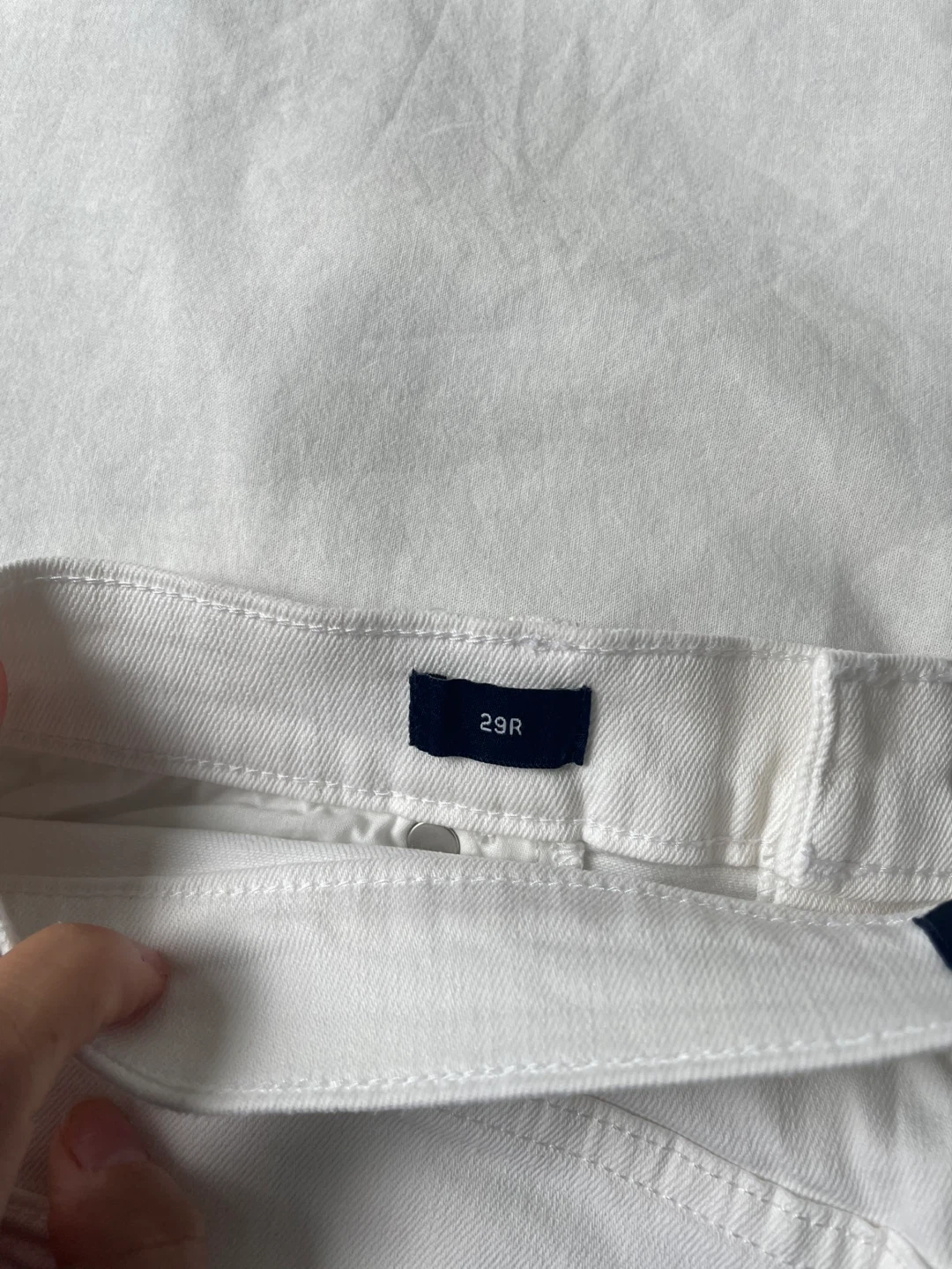 Gap White Denim Distressed Skirt - photo 4