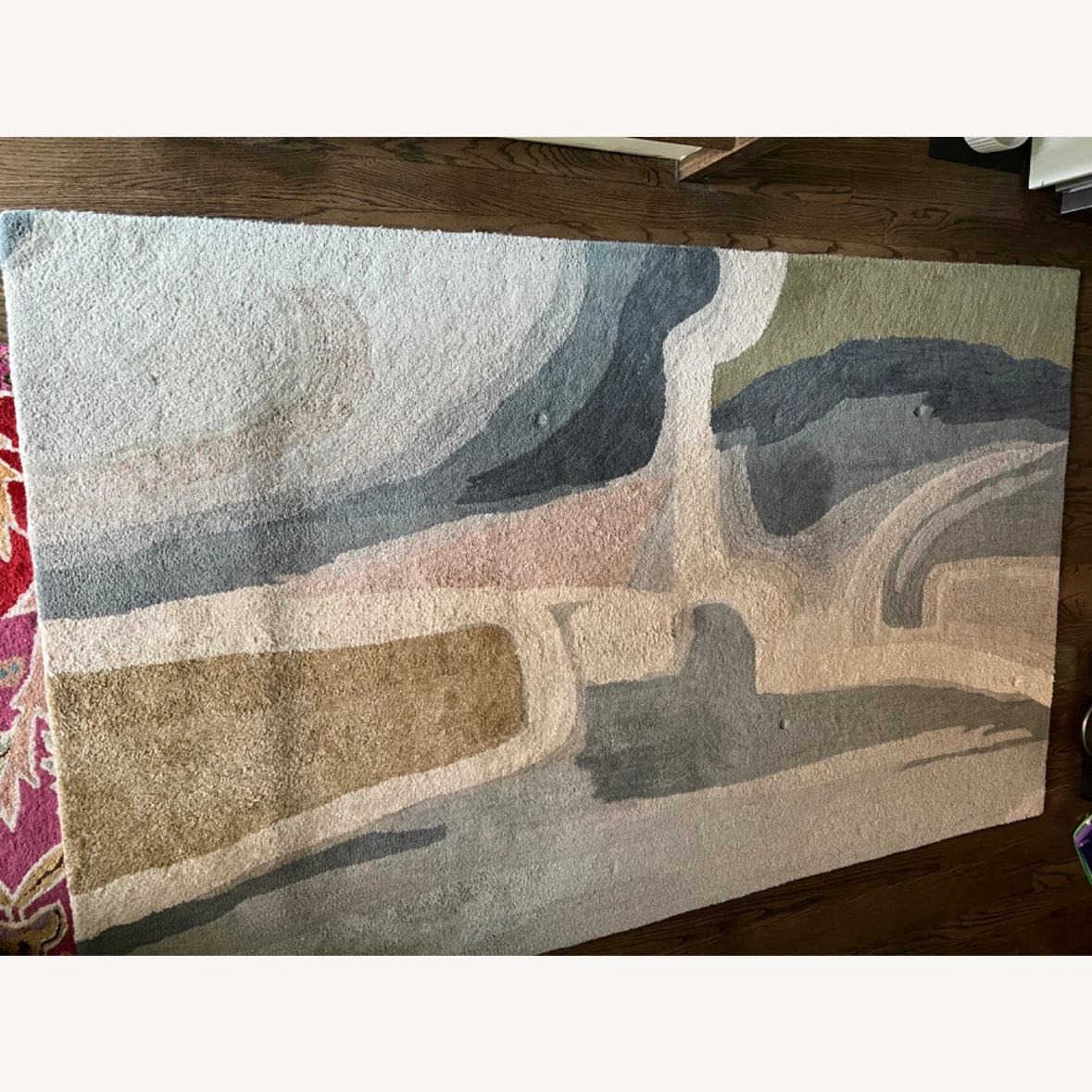 Abstract Area Rug with Multi-Color Design 5x8 - photo 2