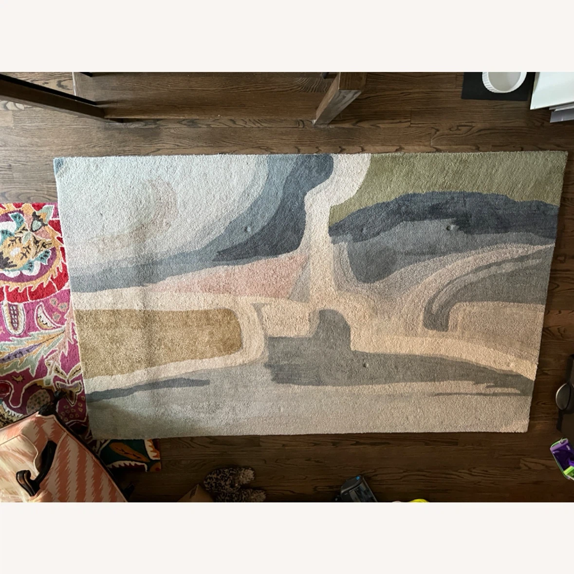 Abstract Area Rug with Multi-Color Design 5x8 - photo 3