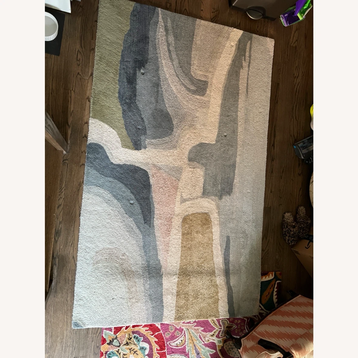 Abstract Area Rug with Multi-Color Design 5x8 - photo 4