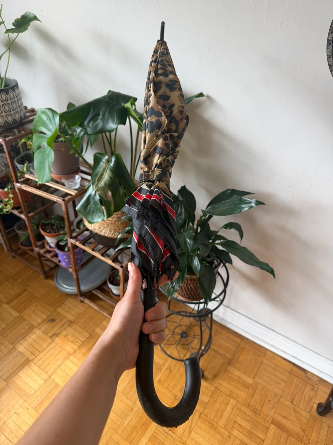 Leopard Print and Stripe Umbrella - photo 2
