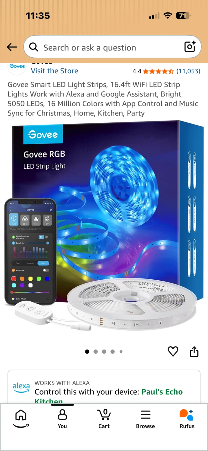 Wi-Fi RGB LED Strip Light
