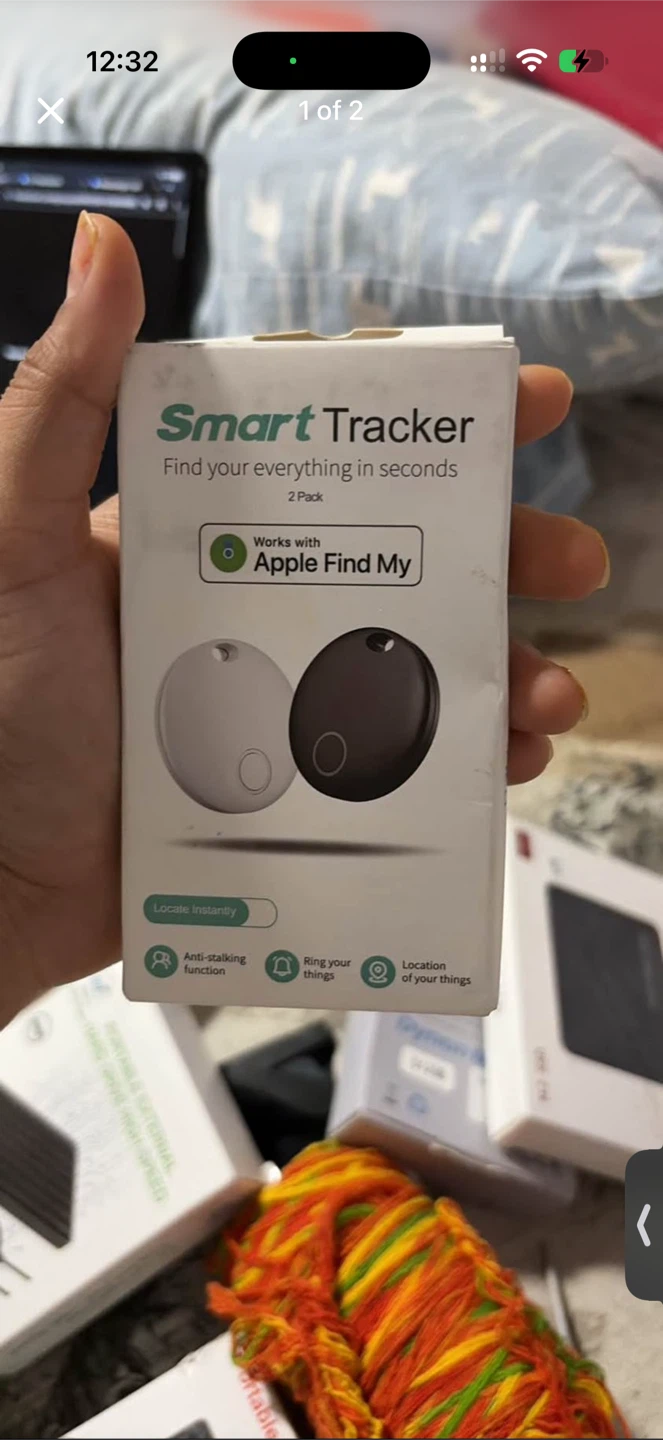 Smart Tracker 2 Pack Compatible with Apple Find My