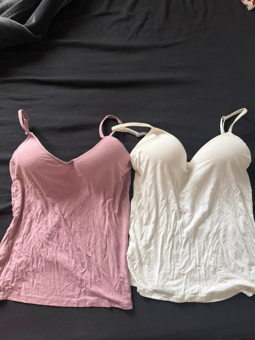 Three Built-in Bra Camisoles