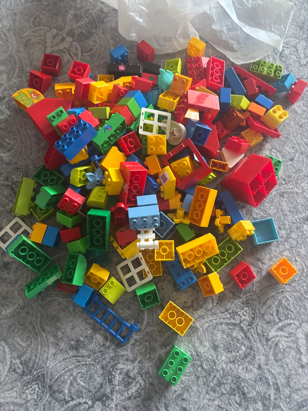 Large Collection of LEGO Duplo Building Blocks