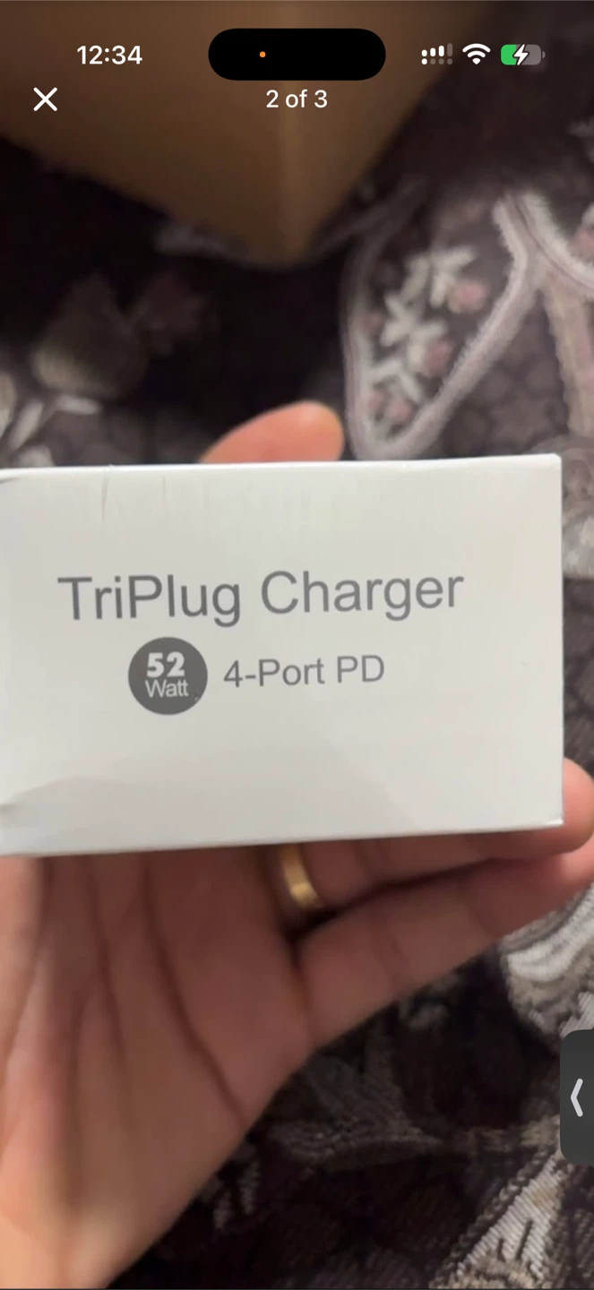 Nekmit 52W 4-Port PD TriPlug Charger - photo 2