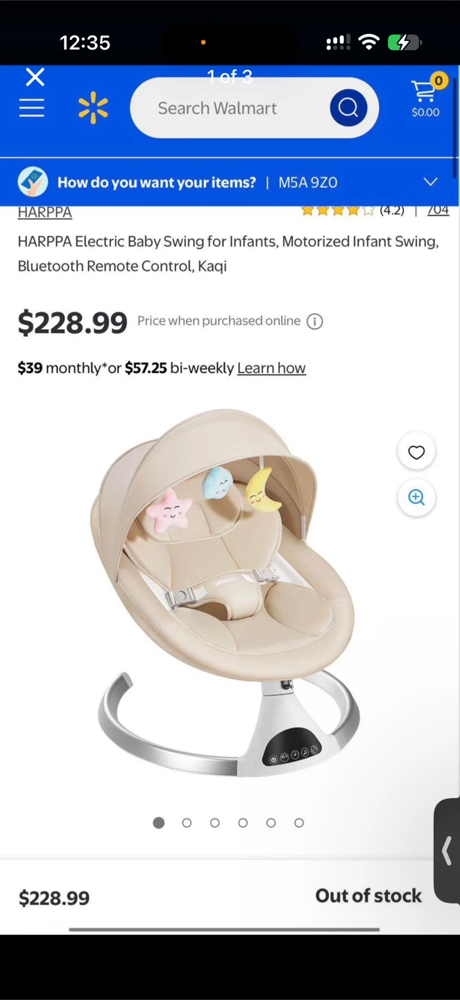 HARPPA Electric Baby Swing