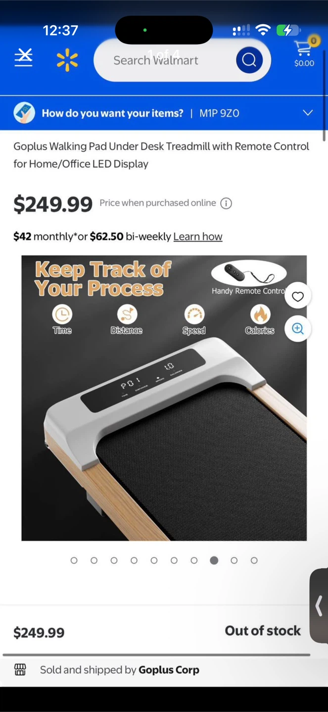 Goplus Walking Pad Under Desk Treadmill