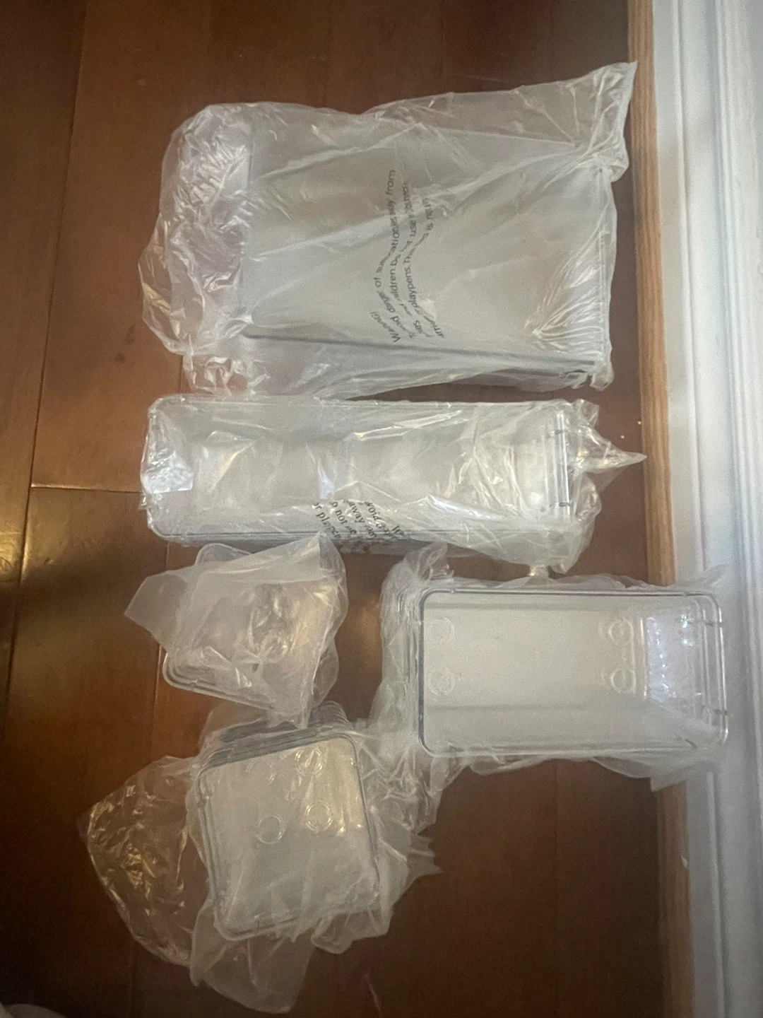 Clear Plastic Organizer Bins - Set of 30