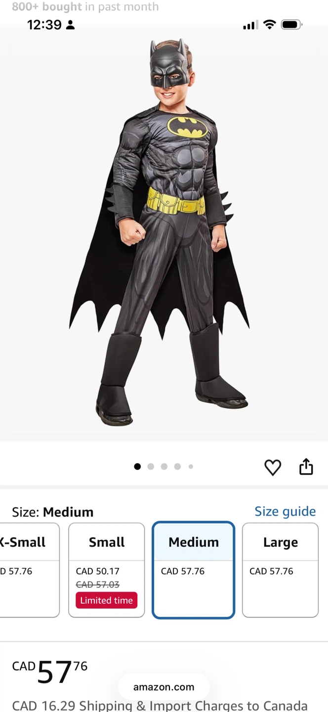 Rubies Kids Batman Costume( Medium size) - photo 5